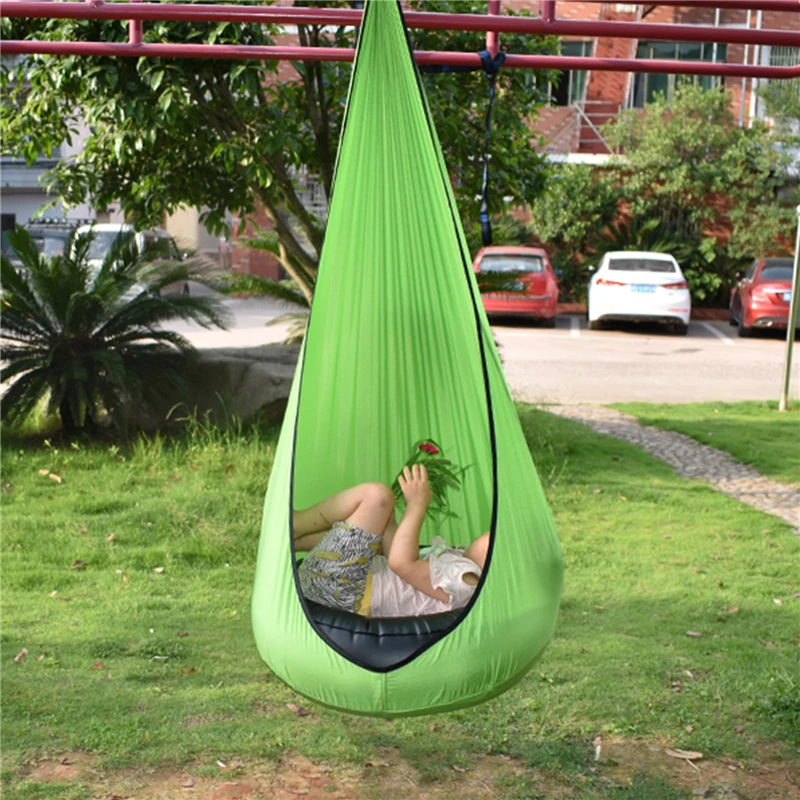 

Kids Hammock Garden Furniture Pod Swings Chair Indoor Outdoor Hanging Seat Autism Sensory Child Therapy Swing Seat
