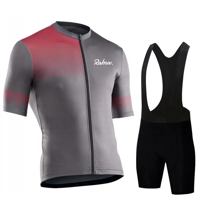 

Ravlmav 2023 мужская летняя велосипедная Джерси с коротким рукавом нагрудники шорты костюм велосипедная одежда комплект MTB Униформа дышащая руб...