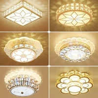 crystal ceiling light modern bedroom indoor lighting gold ceiling lamp led chandelier lights lamparas colgantes para techo