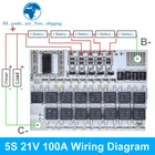3s4s5s Bms 12v 16.8v 21v 3.7v 100a Li-ion Lmo Ternary Lithium Battery Protection Circuit Board Li-polymer Balance Charging