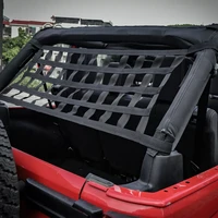 car accessories 1pc roof hammock black mesh cargo net for jeep wrangler yj tj jk jl practical car accessories car roof storage b