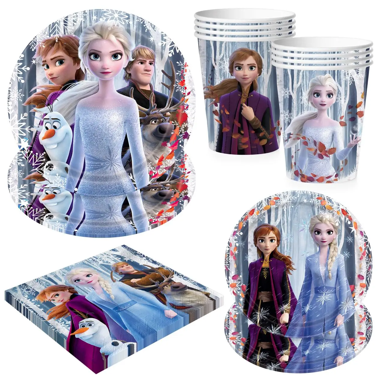 

Набор одноразовой посуды «Холодное сердце», 44 шт.