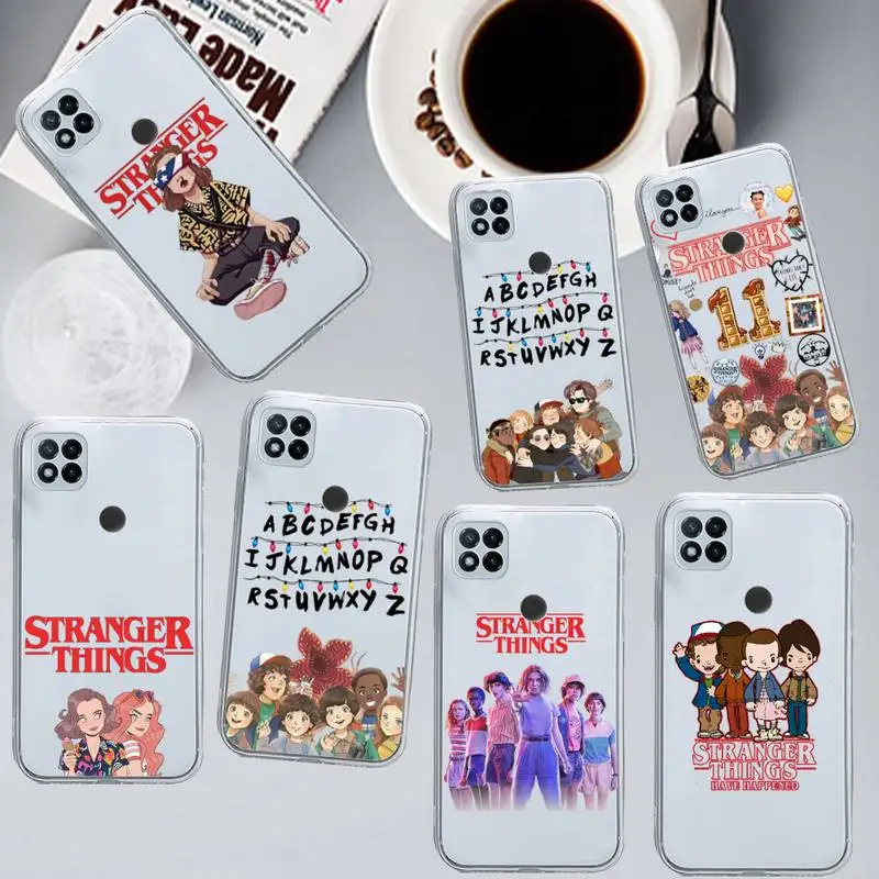 

stranger things 4 lights tv series Phone Case Transparent for Xiaomi redmi note x f poco 10 11 9 7 8 3 i t s pro cover