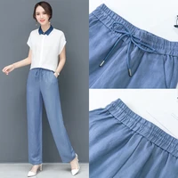 summer women pants black trousers loose modal pant thin leggins femme legging pantalones de mujer korean fashion 2022