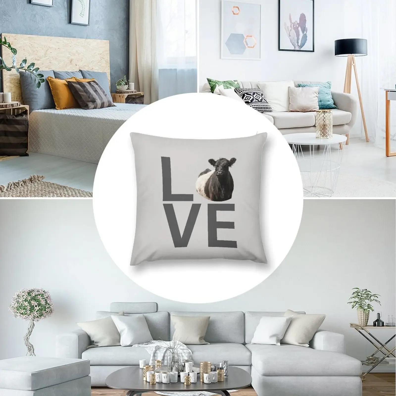 LOVE Поясная подушка Galloway Cows наволочка роскошные аксессуары для дома декоративные