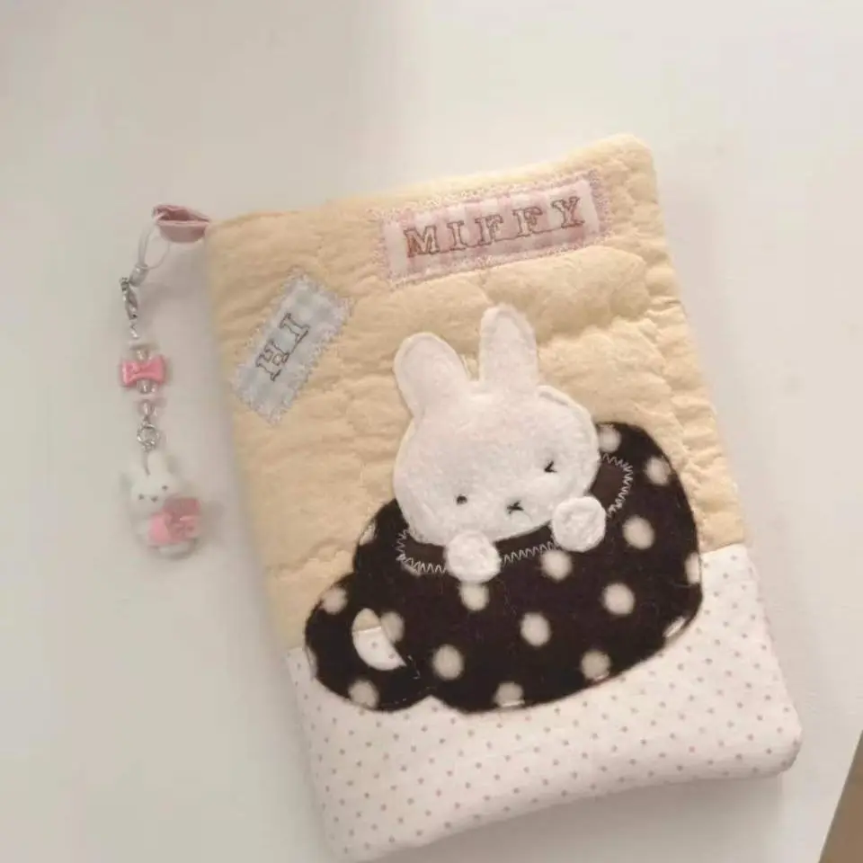 Фото Аниме-плюшевый блокнот Miffy A6 с отрывными листами, тетрадь-ежедневник для студентов, милый, кавайный, креативный, индивидуальный, очаровательный №1