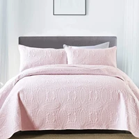 dayday double ring ultrasonic 3 piece bed quilt lightweight soft full size quilt cover sheet len%c3%a7ol de cama casal bedspreads