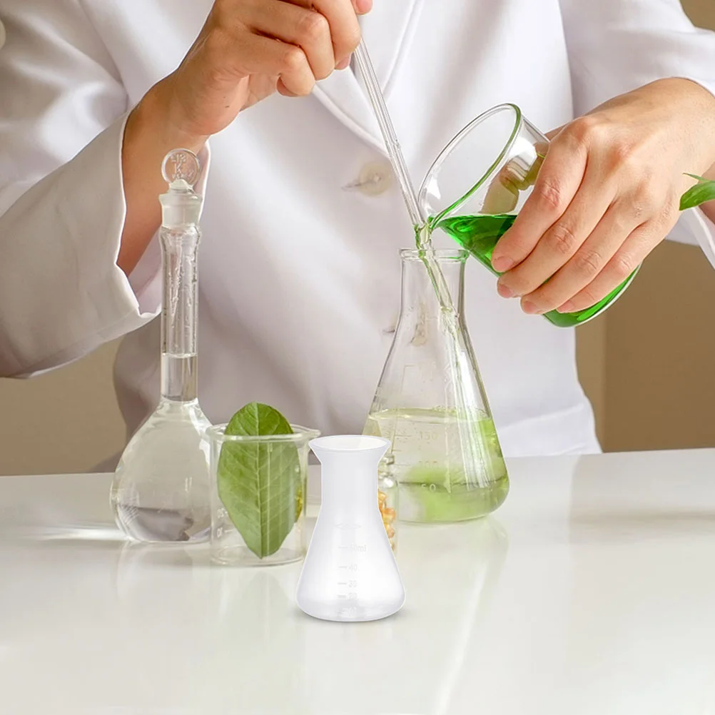 6 шт. пластиковая колба для химии науки ученого лабораторного эксперимента