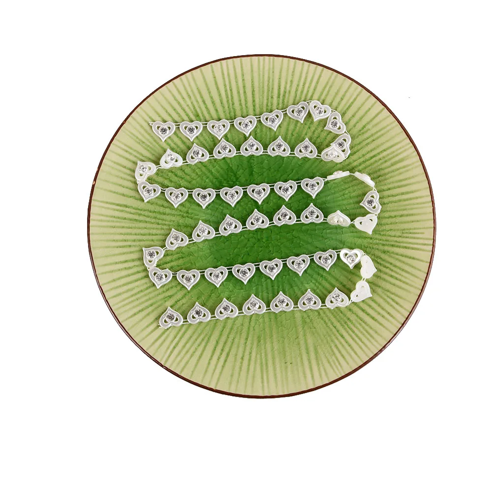 Лента кружевная с искусственным жемчугом Ширина 13 мм 1 ярд