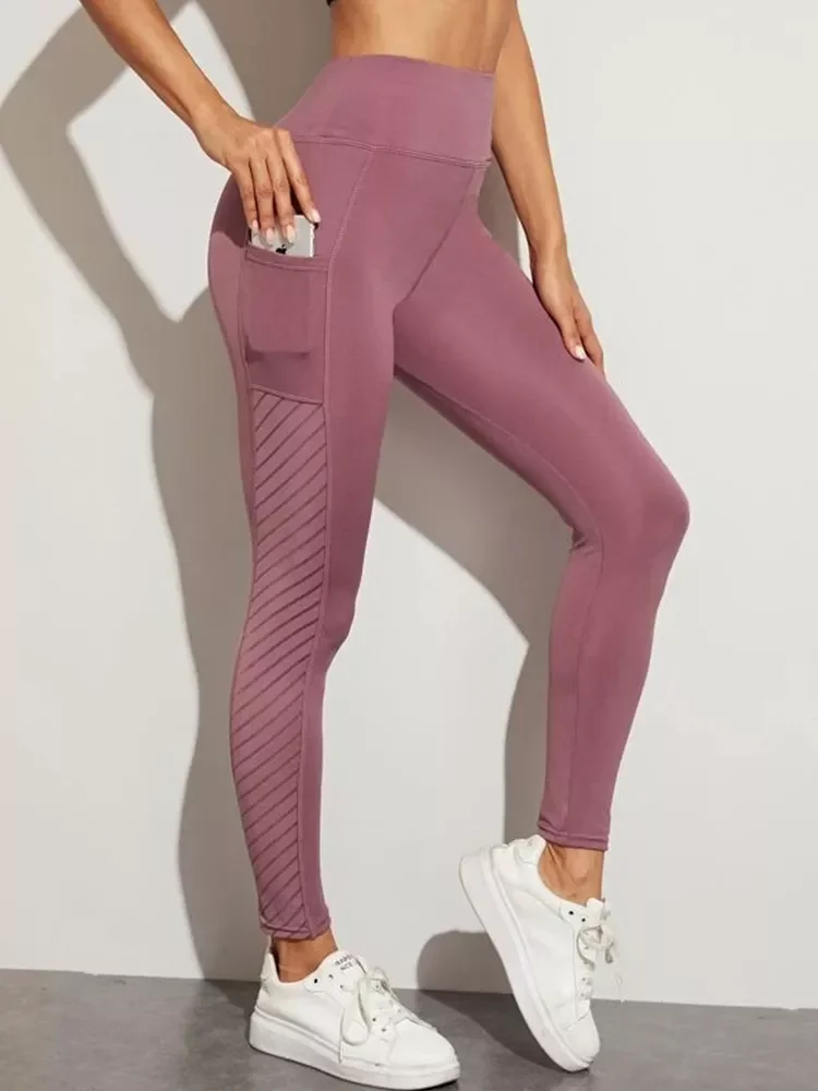 roupas femininas pants  gymWomen Seamless Pink Legging Sport Women Fitness Pocket Legging Fashion Femme High Waist Gym Leggings