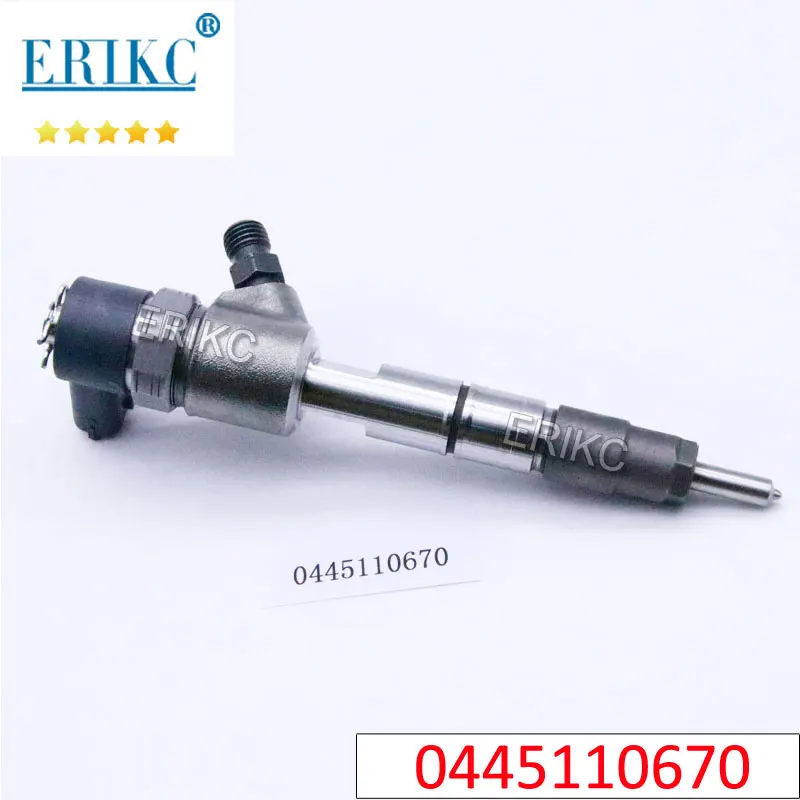 

ERIKC 0445110670 дизельный топливный инжектор Assy 0445 110 670 впрыск общей топливной магистрали 0 445 110 670 JENS 1100200FA040 для JAC