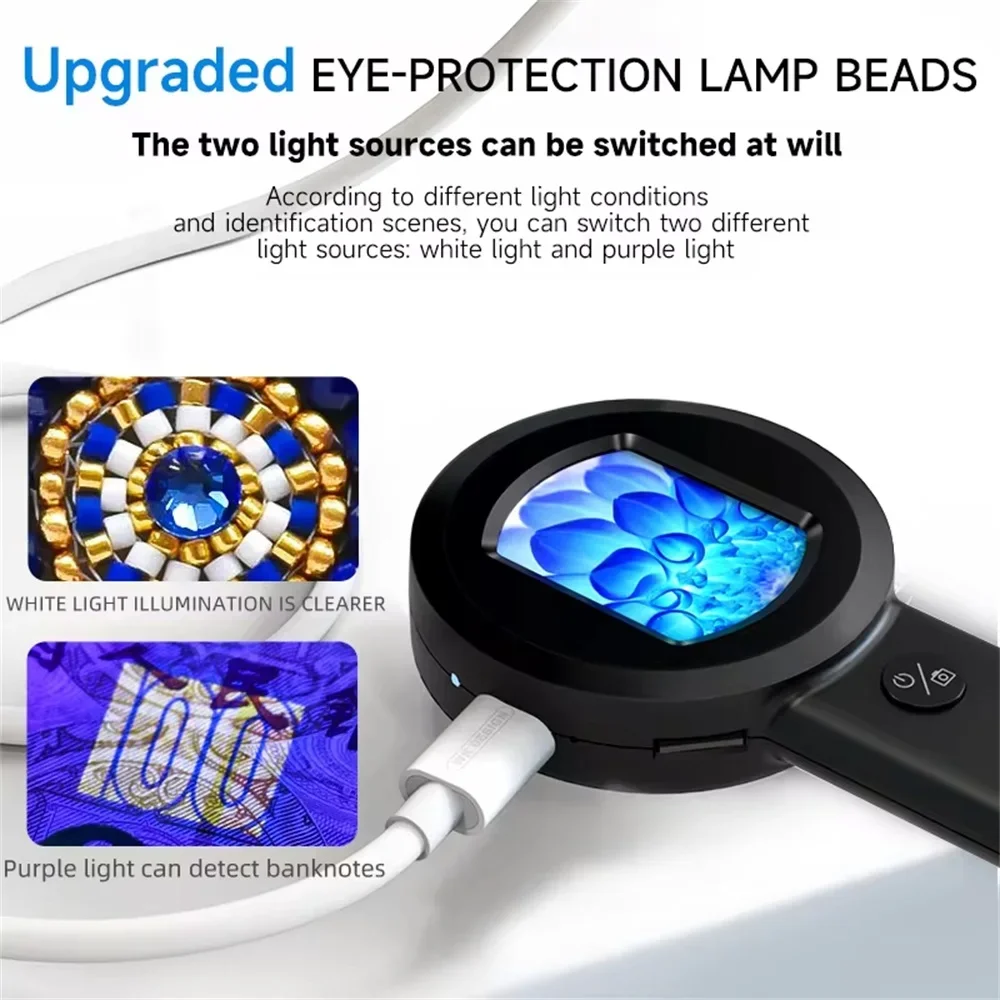 Ручной мини-электронный цифровой микроскоп с 100-кратным увеличением