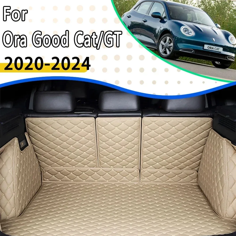 

Коврик для багажника автомобиля для Ora Good Cat GT 02 03 Cat ES11 2020 ~ 2024, противогрязный ковер, коврик для хранения в багажнике, чехол для груза, автомобильные аксессуары