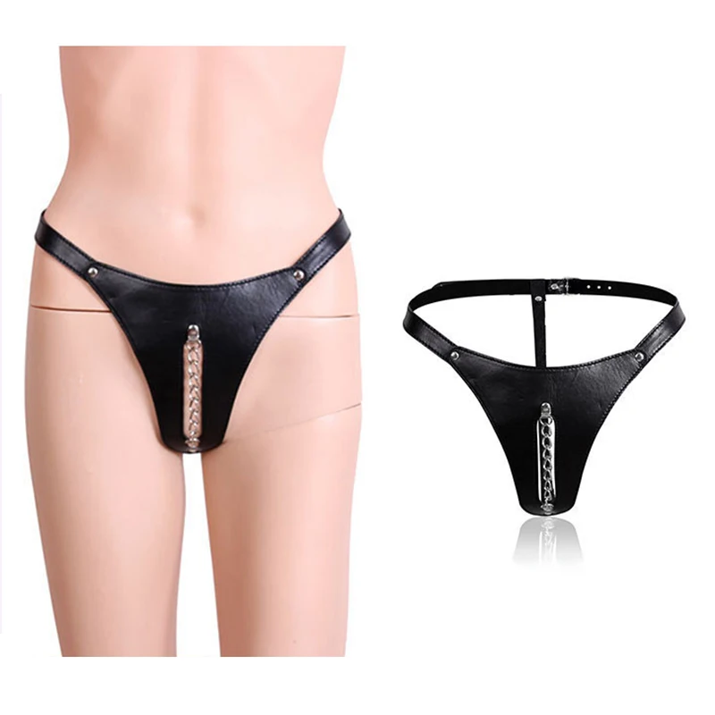 

Erotic SM Cutout Transparent Chains Women libertine sexy Thongs Sexy Low Waist Hairless Sexy Clothing Panties Accessories