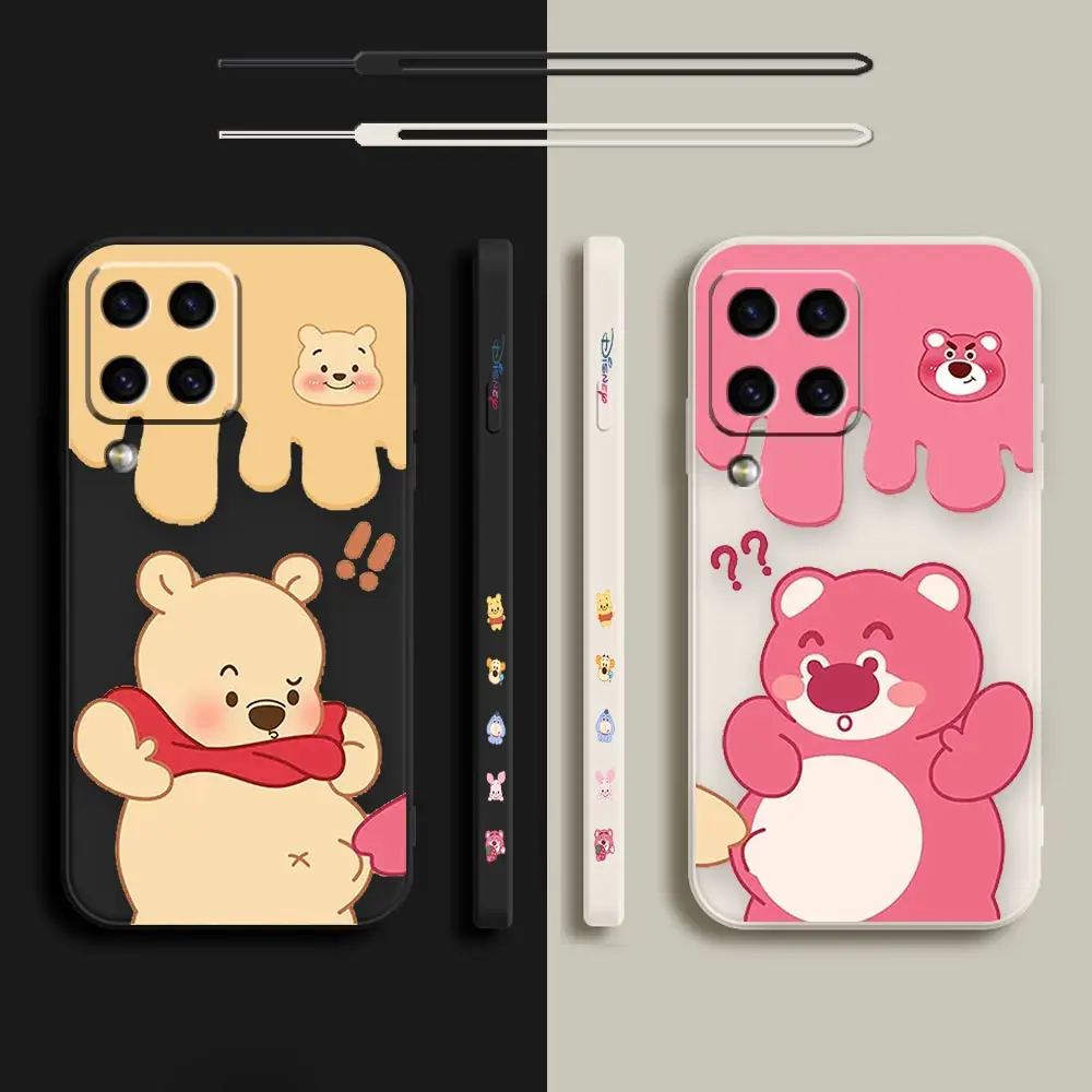 

Cartoon Funny Pooh Bear Lotso For Samsung A50 A30 A20S A10S A10 Note 20 10 9 M32 M22 M12 M32 M40S M80S M60S 21 Pro Plus 5G Case