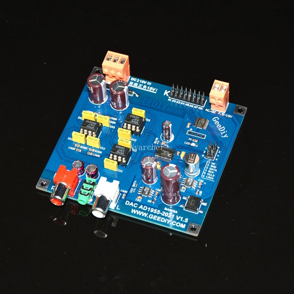 Nvarcher AD1955 DAC декодер I2S вход 24 бит 192K LJ RJ DSD64 DSD128