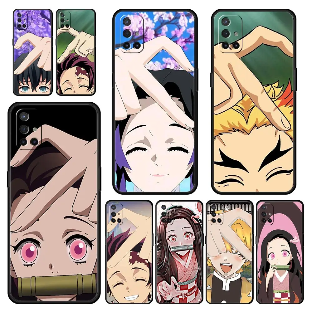 

Demon Slayer Anime Than heart Phone Case For OnePlus 9 8 7 7T Pro 9RT 9R 8T Nord N100 N200 N10 CE 2 5G Z Soft Black Cover Couqe