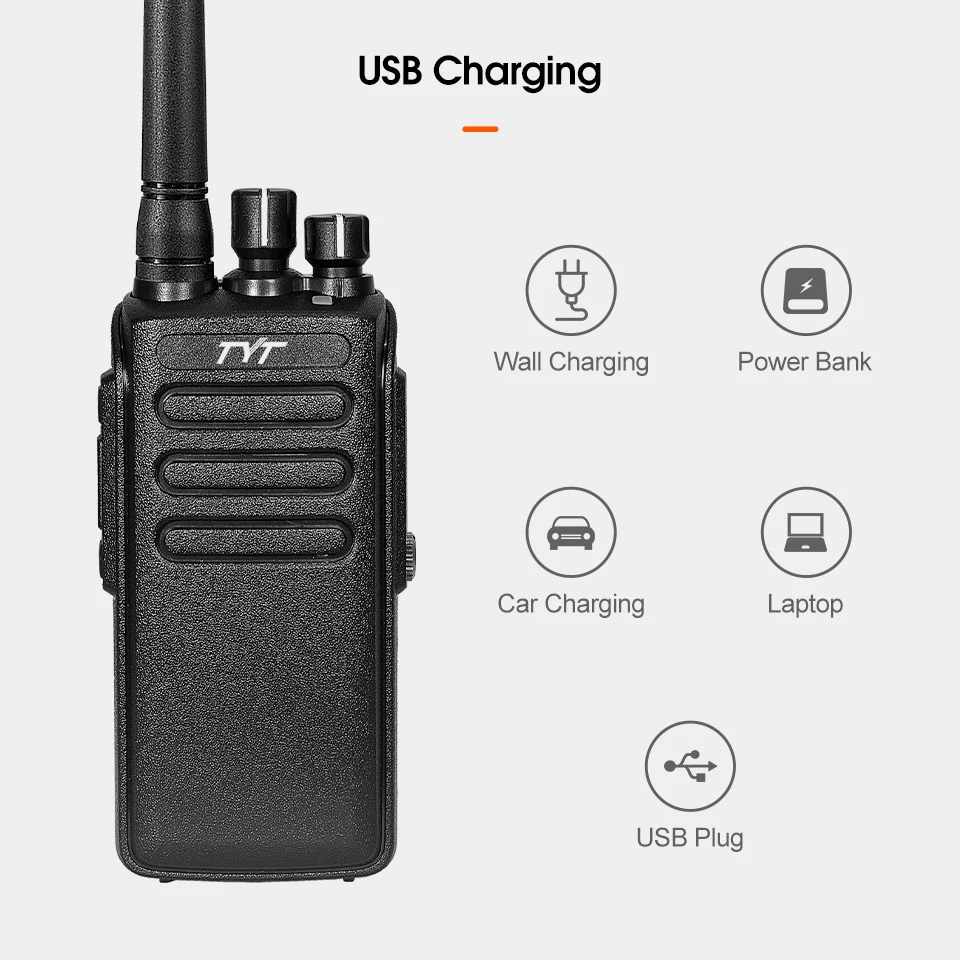 TYT MD-680 VHF10W IP67 Waterproof dmr walkie talkie 16channel dual time slot AMBE+2TM 400-470MHz High-strength penetration
