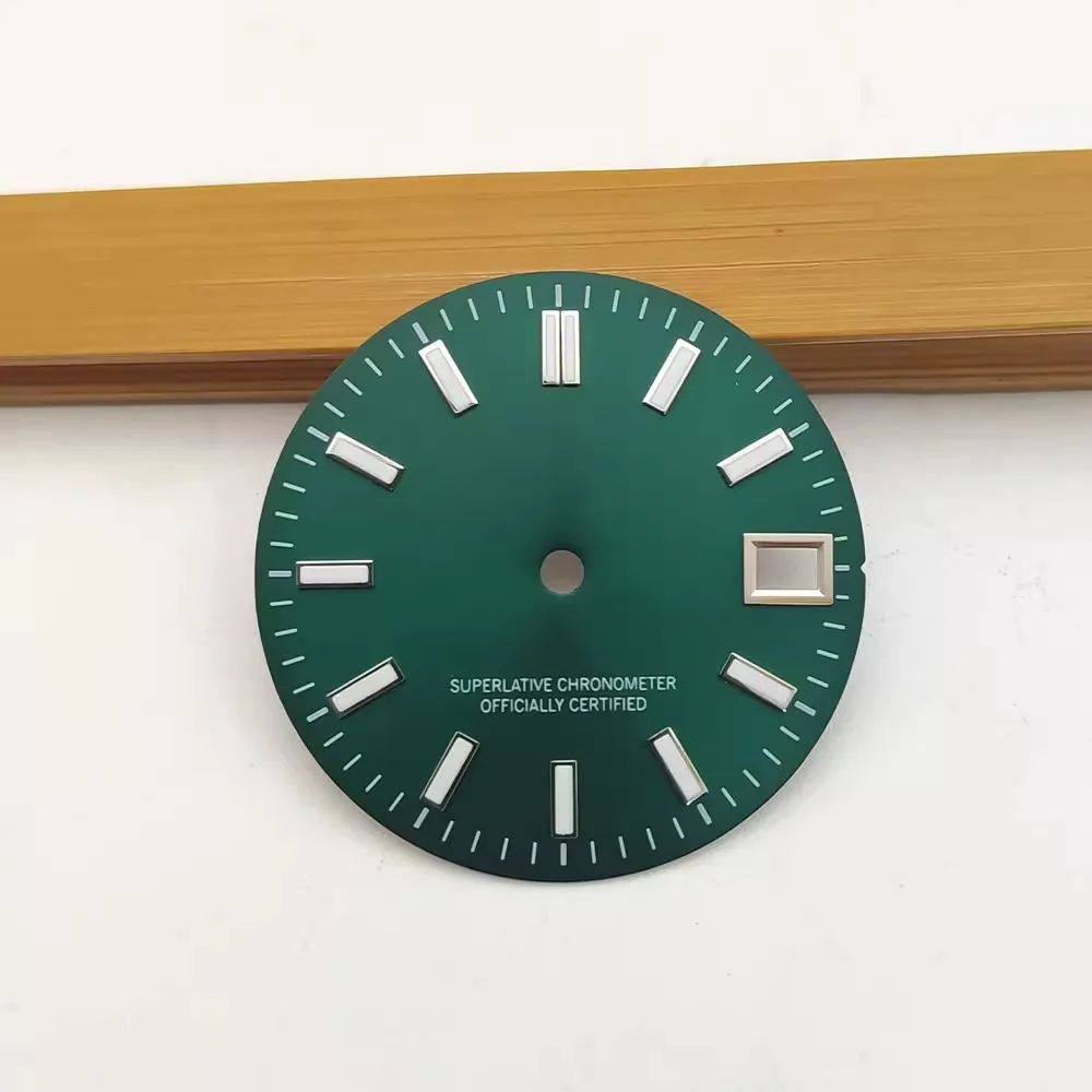 

New 28.5mm Watch Accessories Modified Green Luminous Dial for NH35/36/4R36 movement Mechanical Installation Accessorie