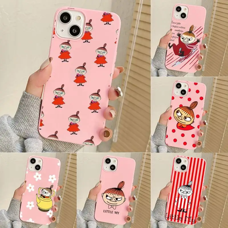 

Moomin Little My Phone Case For Iphone 7 8 Plus X Xr Xs 11 12 13 Se2020 Mini Mobile Iphones 14 Pro Max Case