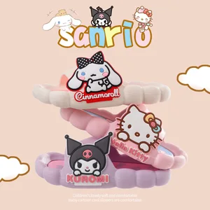 Imported Sanrioed Cinnamoroll Kuromi My Melody Kittys Slippers Anime Kawaii Outer Wear Sandals Cute Bathroom 