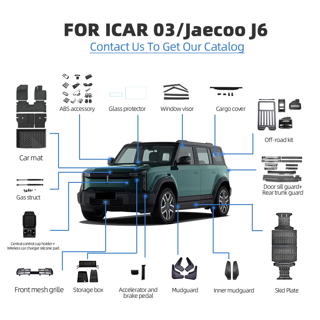 Фото Декоративная накладка на переднюю противотуманную фару для Chery Icar 03 / Jaecoo J6, аксессуар для тюнинга экстерьера №2