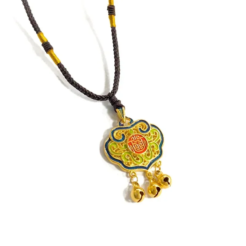 9999 натуральное золото 24 К Золотая серия благословения Tianguan в этническом