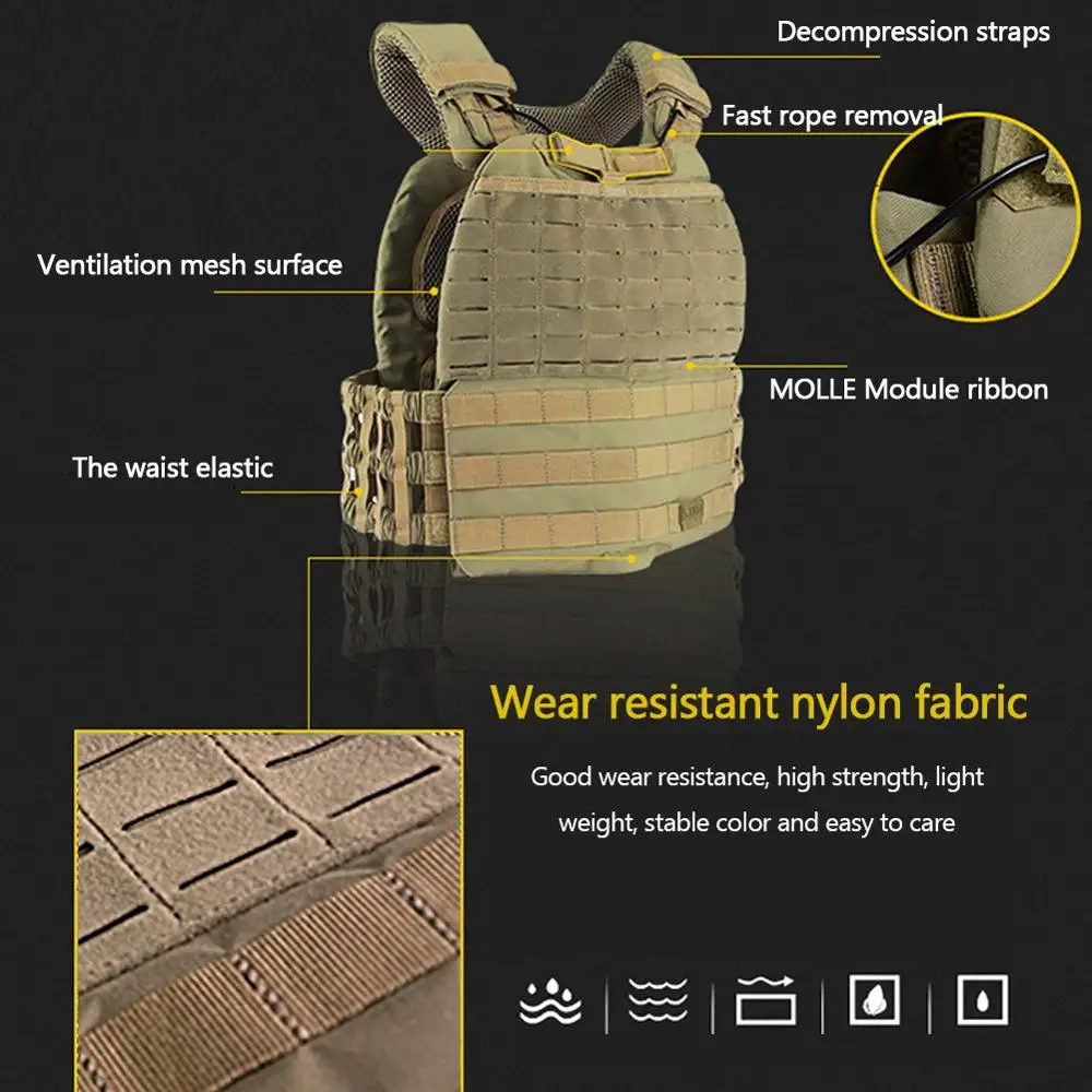 Тренировочный военный тактический жилет для мужчин и женщин мужской бронежилет