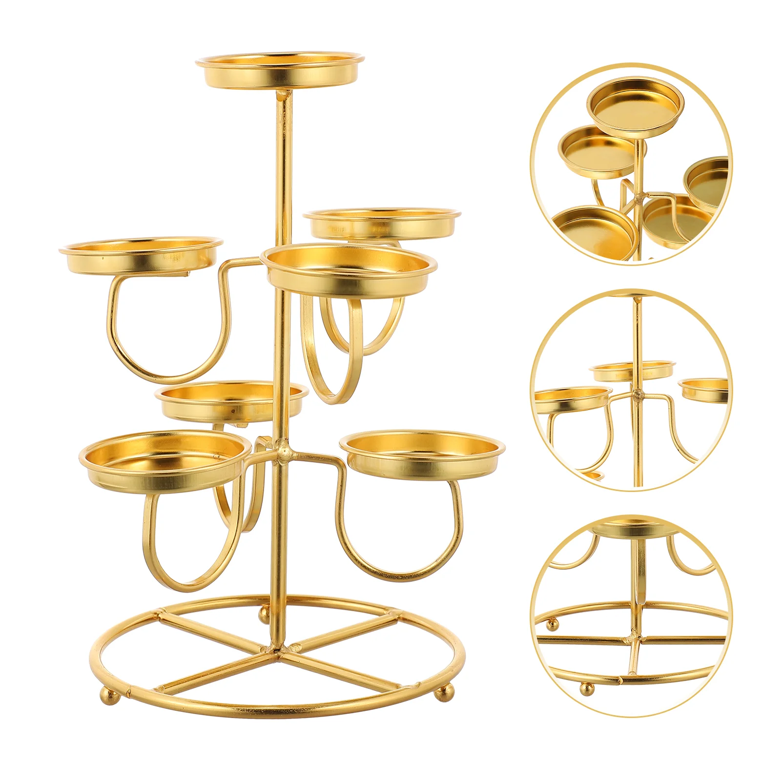 

Candleholder Exquisite Candleholder Holder Accessory Candlestick Holder for Dining Room Home Restaurant