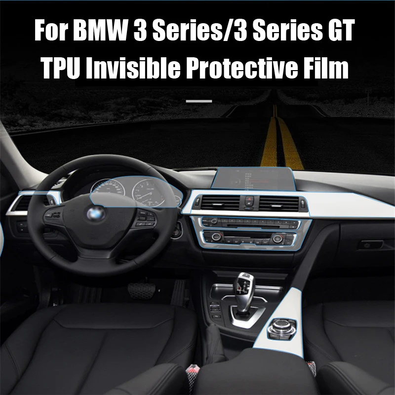 

For Car Anti-scratch TPU Interior Protective Film Central Console Gear Panel Sticker For BMW New 3 Series GT 2014-2020
