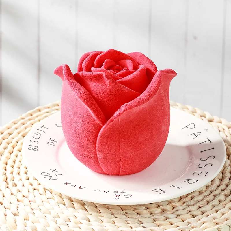 

Oversized Rose Mousse Silicone Mold For DIY CupCake Chocolate Candle Jelly Pastry Dessert Soap Bakeware Kitchen Accessories