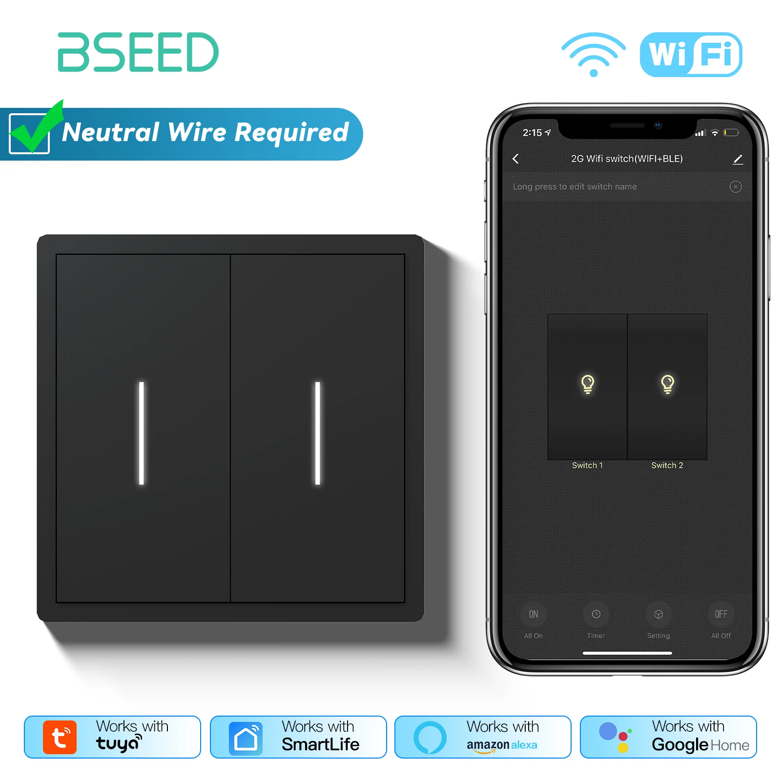 

BSEED Умный выключатель света механический