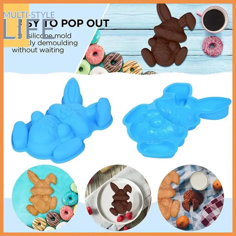

Easy Clean Cake Decorating Moulds Safe Pollution-free Environmentally Friendly Bunny Cookies Molds Heat-resisting Food Grade