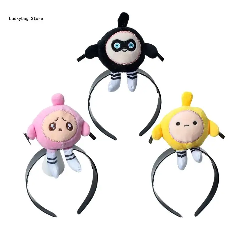 Забавная повязка для волос с мультяшным яйцом челкой обруч сценического макияжа