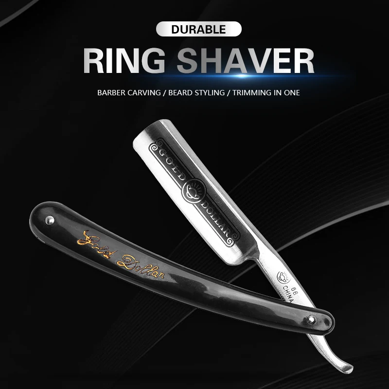 

Barbershop Straight Razor 66 Shaving Classic Manual Barber Razors Folding Knife Stainless Steel Men Gift