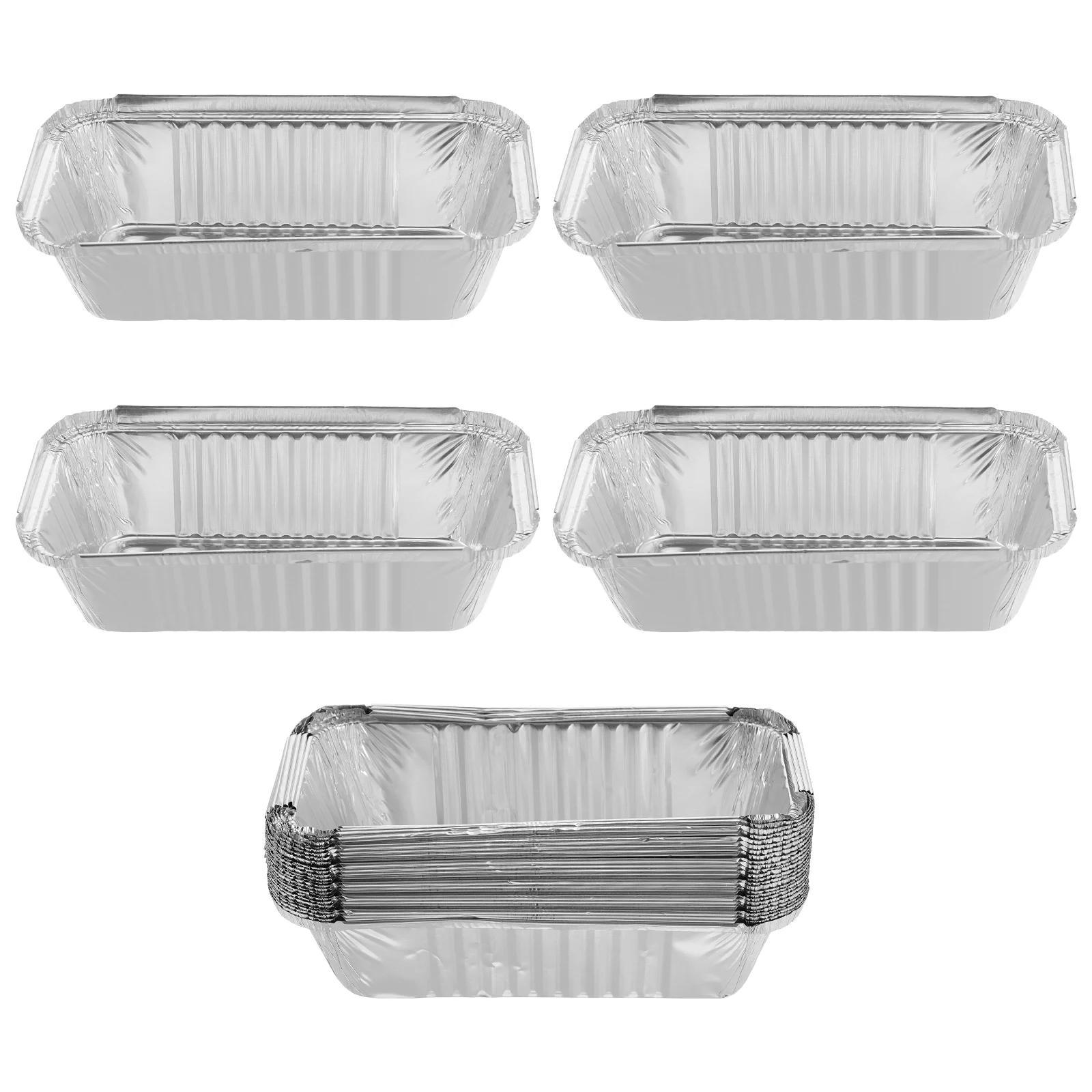 

Pans Foil Pan Griddle Barbecue Drip Oil Disposable Square Liners Cup Grease Trays Tin Cooking Cover Containers Bbq Baking Loaf