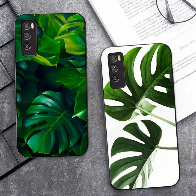 

Leaves Monstera Green Phone Case for Huawei Mate 20 10 9 40 30 lite pro X Nova 2 3i 7se