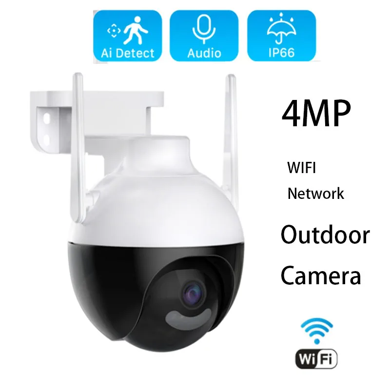 

4MP 2K Full Color PTZ IP Camera Outdoor Wireless Dome WIFI Surveillance Camera AI Humanoid Detection CCTV Security Camera ICsee