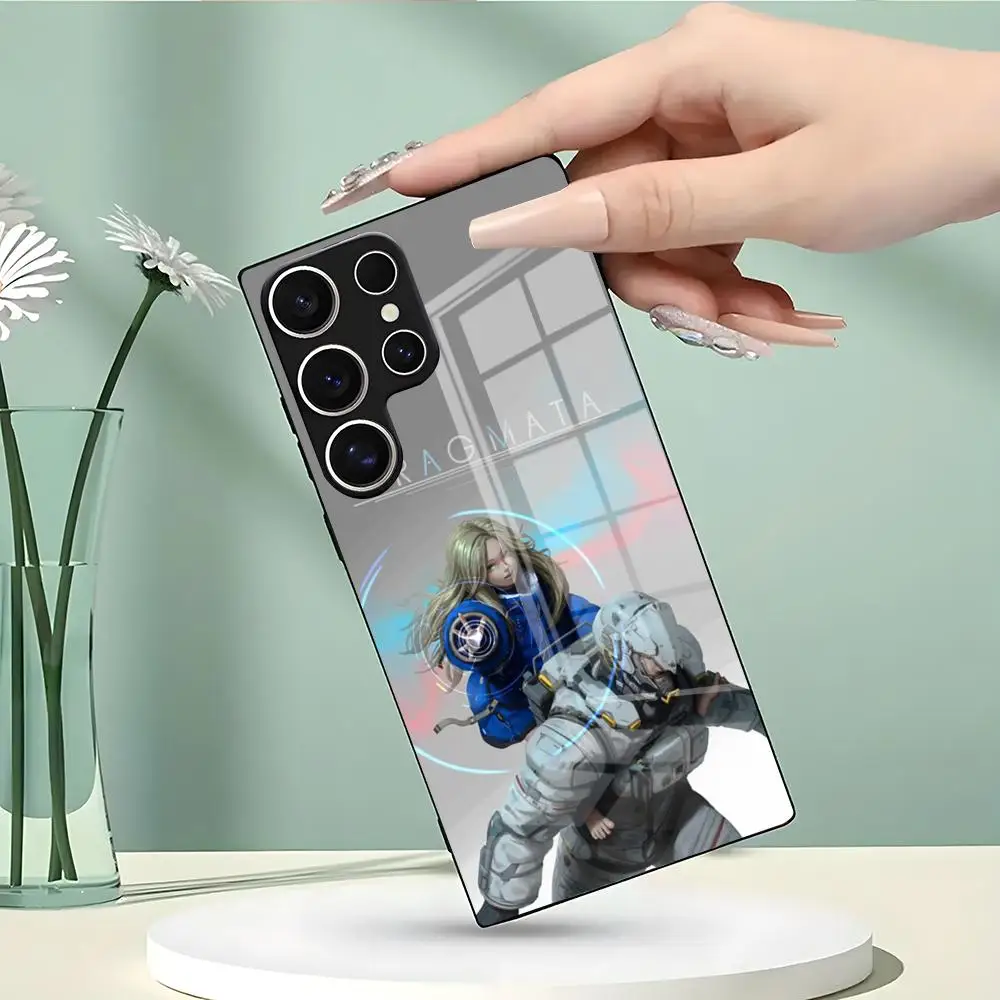 Фото Чехол для телефона Game P-PragMataS-ES для Samsung S26 S25 Edge S24 S23 S22 Ultra Plus Fe A57 A37 A17 A56 5G, стеклянный чехол №3