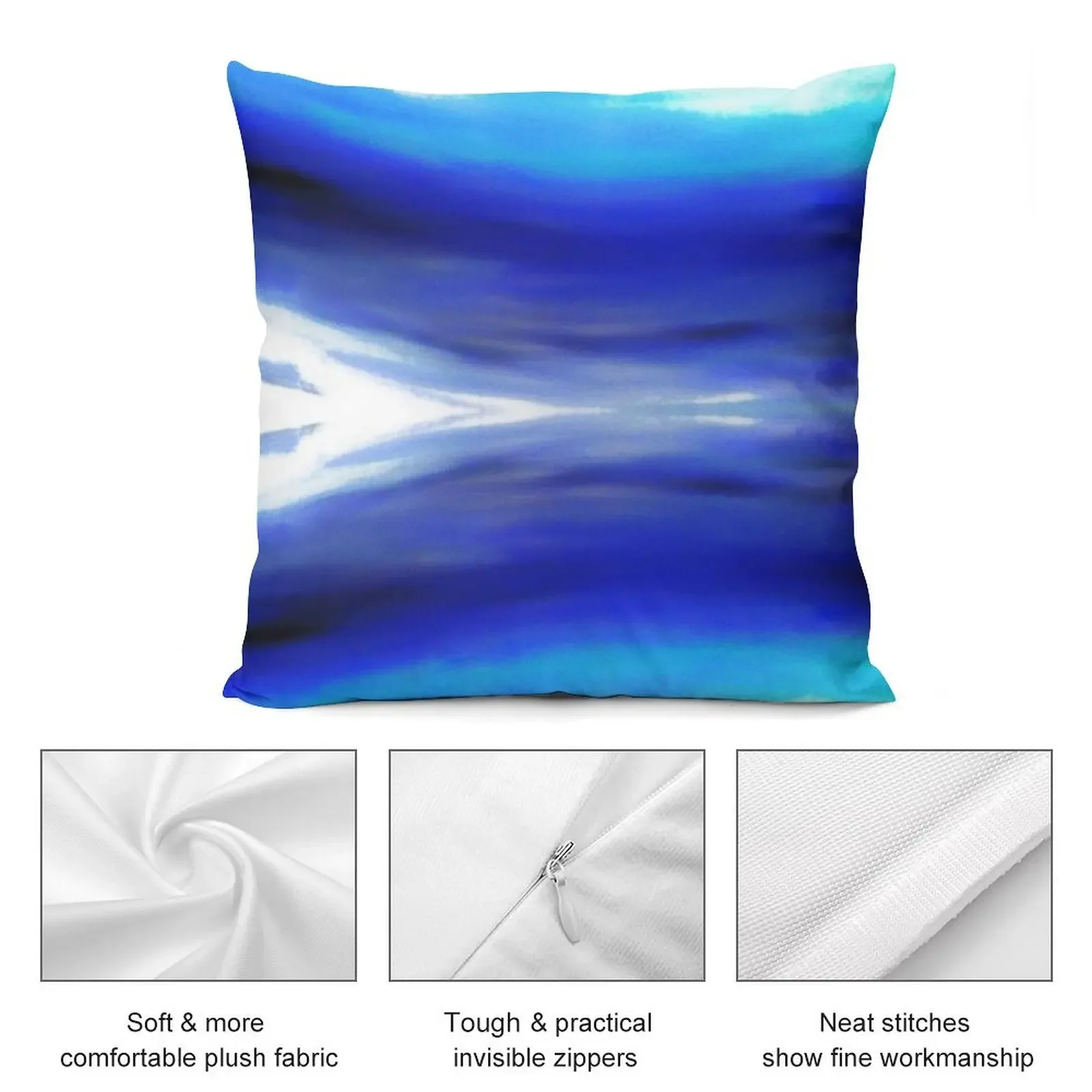 Сине-белая абстрактная подушка Jean Tippens чехлы для подушек гостиной