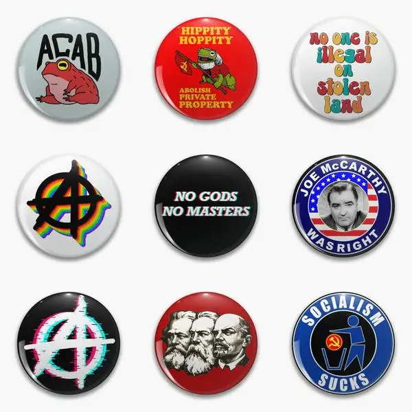 

Ussr Acab Frog Hippity Hoppity Abolish Private Property No One Is On Soft Button Pin Customizable Women Jewelry Creative Gift