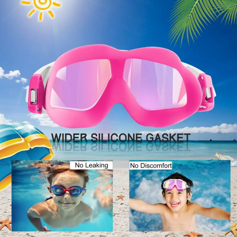 

Professional Anti-fog UV Protection Lens Kids Children Swimming Goggles Waterproof Adjustable Silicone Swim Glasses in Pool