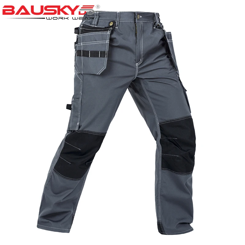Рабочие брюки из хлопка и полиэстера рабочая одежда рабочие мужские защитные