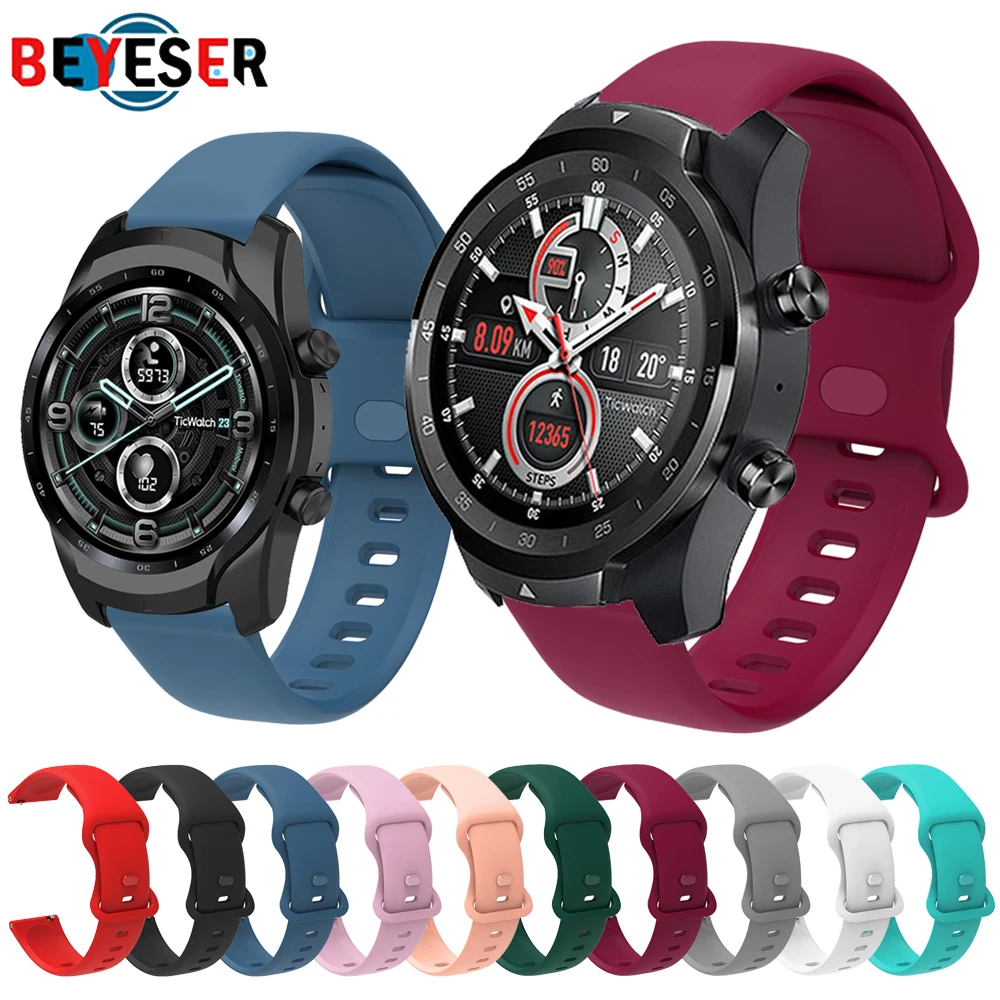 

Silicone Strap For TicWatch Pro 3/3 GPS Smart Watch Band Sport 22MM Bracelet Wrist Straps For TicWatch Pro 2020/2021 Correa