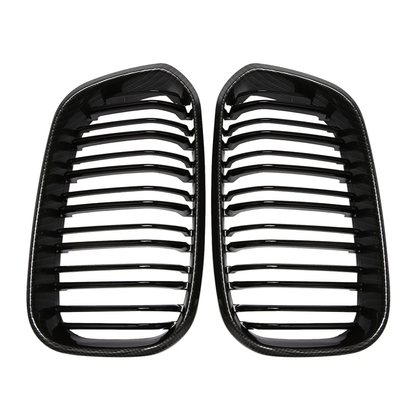 

Appearance Of Carbon Fiber Car Front Bumper Grilles Kidney Racing Grill For-BMW 1 Series F20 F21 LCI 120I 2015-2017