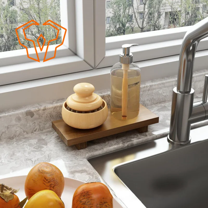 Деревянный поднос для ванной комнаты маленькое украшение стола мыла туалетных