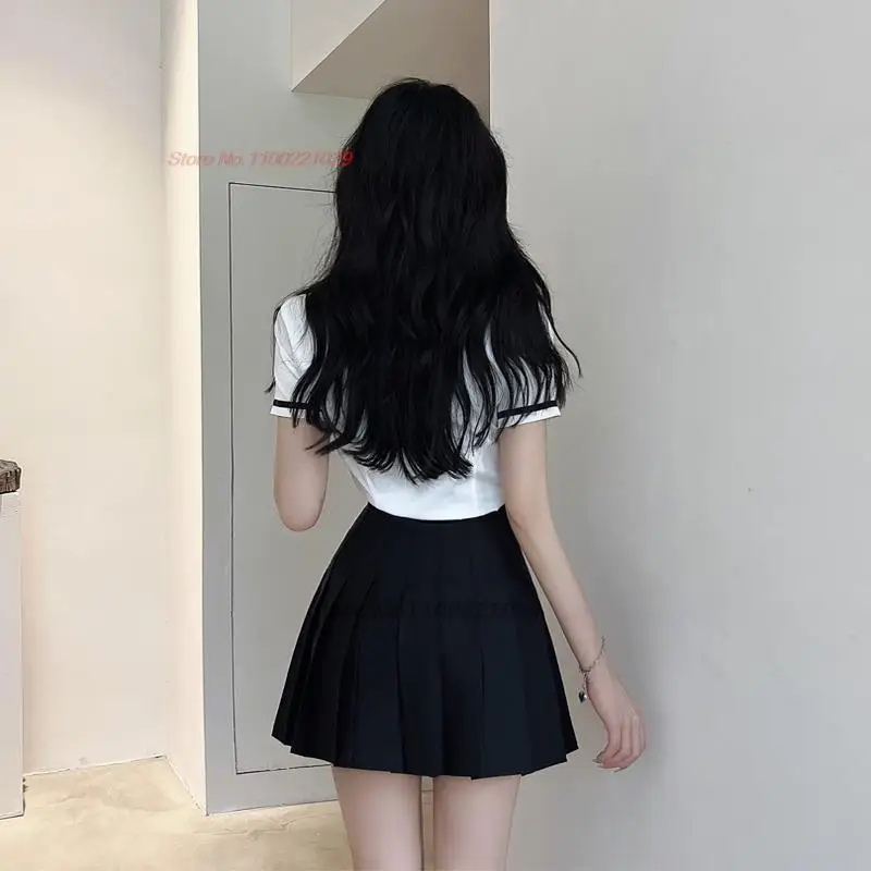 2024 популярная униформа jk для девочек повседневный комплект из двух предметов