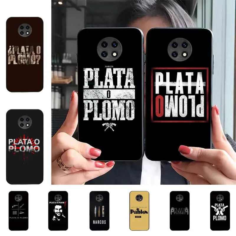 

Plata O Plomo Narcos Pablo Escobar Phone Case for Samsung S20 lite S21 S10 S9 plus for Redmi Note8 9pro for Huawei Y6 cover