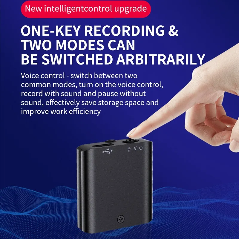 

Aluminum Alloy Body Automatically Save Voice Control Recorder Professional Black 30 Days Standby Professional Recorder
