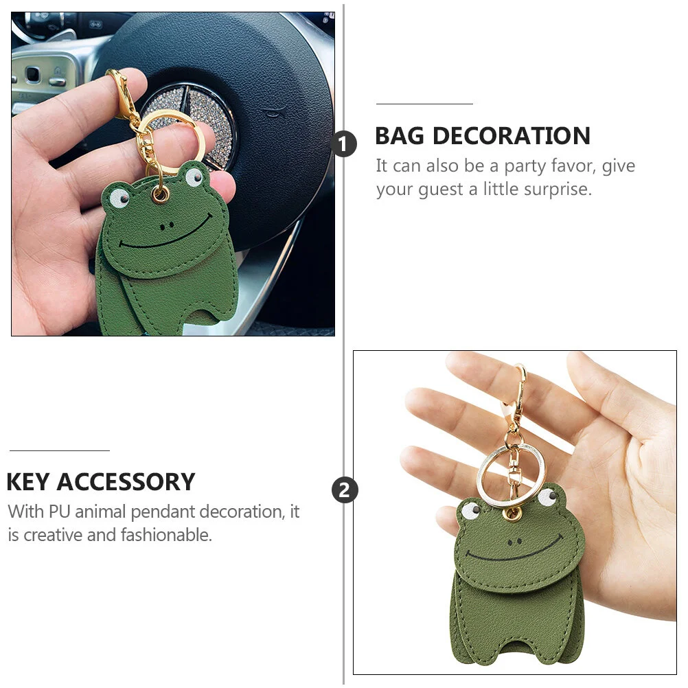Gift Car Key Pendant Accessory PU Chain Decor Ring Bag Decoration Lovers Backpack Accessories